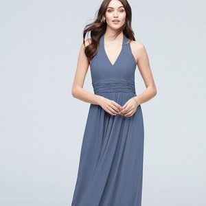 Steel Blue F19998 David's Bridal Gown